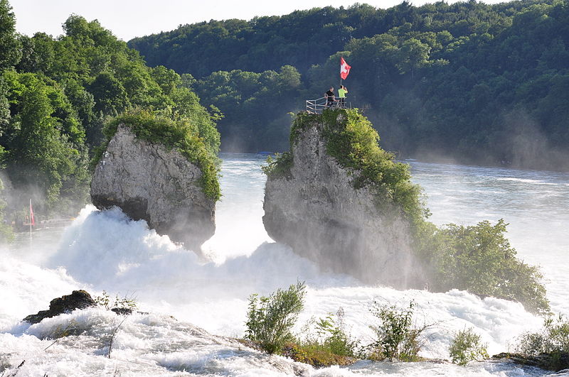 Rheinfall bei Schaffhausen, größter Wasserfall Europas