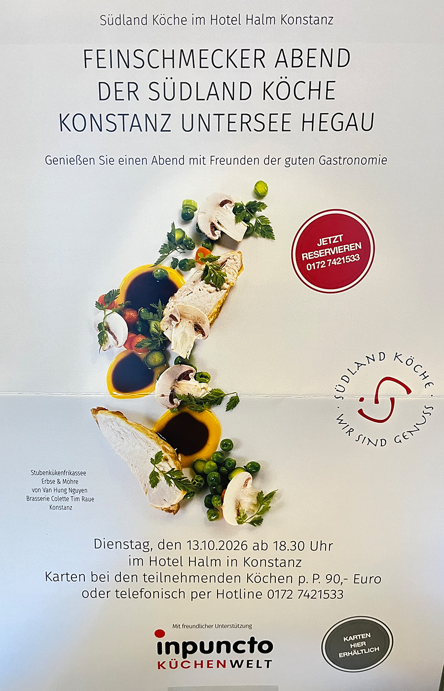 Feinschmeckerabend der Südland Köche in Konstanz 2026